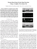 Cover page: Feature-Based Speed Limit Sign Detection Using a Graphics Processing Unit