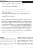 Cover page: Meta-analysis of the Cepheid Xpert<sup>®</sup> CT/NG assay for extragenital detection of Chlamydia trachomatis (CT) and Neisseria gonorrhoeae (NG) infections.