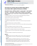 Cover page: Periventricular and Deep Abnormal White Matter Differ in Associations With Cognitive Performance at Midlife