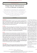 Cover page: Genetic Basis for Clinical Response to CTLA-4 Blockade in Melanoma