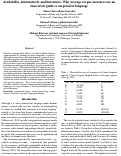 Cover page: Availability, informatively and burstiness: Why average corpus measures are an inaccurate guide to surprisal in language