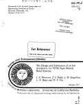 Cover page: THE DESIGN AND FABRICATION OF AN ION ACCELERATOR FOR TFTR-TYPE NEUTRAL BEAM SYSTEMS