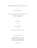 Cover page: Rigidity Phenomena in random point sets