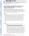 Cover page: School Belonging, Generational Status, and Socioeconomic Effects on Mexican‐Origin Children's Later Academic Competence and Expectations