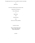 Cover page: The epidemiologic features of acute encephalitis syndrome in central India