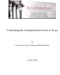 Cover page: Confronting the Graduation Rate Crisis in Texas