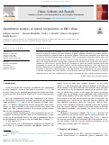 Cover page: Quantitative analysis of spatial irregularities in RBCs flows