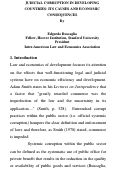 Cover page: Judicial Corruption in Developing Countries: Its Causes and Economic Consequences