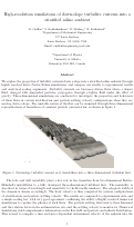 Cover page: High-resolution simulations of down-slope turbidity currents into a stratified saline ambient