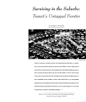 Cover page: Surviving in the Suburbs: Transit's Untapped Frontier