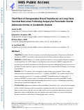 Cover page: The Effect of Perioperative Blood Transfusion on Long-Term Survival Outcomes After Surgery for Pancreatic Ductal Adenocarcinoma: A Systematic Review.