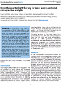 Cover page: Over-the-counter light therapy for acne: a cross-sectional retrospective analysis