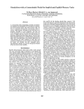 Cover page: Simulations with a Connectionist Model for Implicit and Explicit Memory Tasks