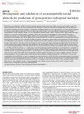 Cover page: Development and validation of an interpretable neural network for prediction of postoperative in-hospital mortality.