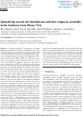 Cover page: Quantifying aerosol size distributions and their temporal variability in the Southern Great Plains, USA