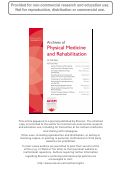 Cover page: Upper-Extremity and Mobility Subdomains From the Patient-Reported Outcomes Measurement Information System (PROMIS) Adult Physical Functioning Item Bank