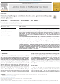 Cover page: Clinical and pathological correlation of cotton wool spots in secondary angle closure glaucoma