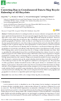 Cover page: Correcting Bias in Crowdsourced Data to Map Bicycle Ridership of All Bicyclists
