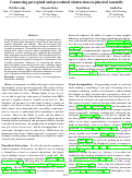 Cover page: Connecting perceptual and procedural abstractions in physical construction