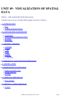 Cover page: Unit 49 - Visualization of Spatial Data