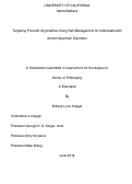 Cover page: Targeting Prosodic Atypicalities Using Self-Management for Individuals with ASD