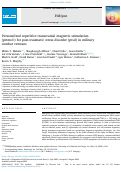 Cover page: Personalized repetitive transcranial magnetic stimulation (prtms®) for post-traumatic stress disorder (ptsd) in military combat veterans.