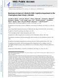 Cover page: Neuropsychological Criteria for Mild Cognitive Impairment in the Framingham Heart Study’s Old-Old