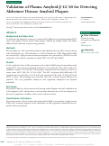 Cover page: Validation of Plasma Amyloid-β 42/40 for Detecting Alzheimer Disease Amyloid Plaques