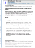 Cover page: Radiographic predictors of bone exposure in patients with stage 0 medication-related osteonecrosis of the jaws