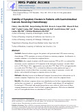 Cover page: Stability of Symptom Clusters in Patients With Gastrointestinal Cancers Receiving Chemotherapy