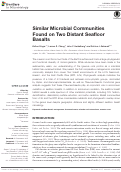 Cover page: Similar Microbial Communities Found on Two Distant Seafloor Basalts