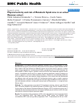 Cover page: Physical activity and risk of Metabolic Syndrome in an urban Mexican cohort