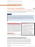 Cover page: Triple-Organ Transplantation: Dual Heart-Kidney Transplantation After Lung Transplantation.