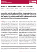 Cover page: Map of the inorganic ternary metal nitrides