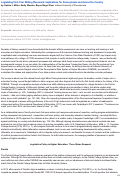 Cover page: Legislating First-Year Writing Placement: Implications for Pennsylvania and Across the Country