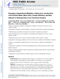 Cover page: Emergency department utilization, admissions, and revisits in the United States (New York), Canada (Ontario), and New Zealand: A retrospective cross-sectional analysis.