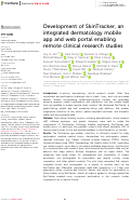 Cover page: Development of SkinTracker, an integrated dermatology mobile app and web portal enabling remote clinical research studies.