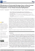 Cover page: Identification of Preferential Recharge Zones in Karst Systems Based on the Correlation between the Spring Level and Precipitation: A Case Study from Jinan Spring Basin