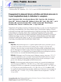 Cover page: Engagement in Pleasant Leisure Activities and Blood Pressure: A 5-Year Longitudinal Study in Alzheimer Caregivers.