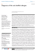 Cover page: Diagnosis of fish and shellfish allergies