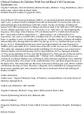 Cover page: Clinical features in children with nevoid basal cell carcinoma syndrome.