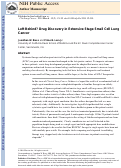 Cover page: Left Behind? Drug Discovery in Extensive-Stage Small-Cell Lung Cancer