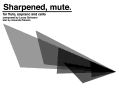 Cover page: Sharpened, Mute