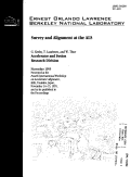 Cover page: Survey and Alignment at the ALS