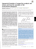 Cover page: Unexpected formation of oxygen-free products and nitrous acid from the ozonolysis of the neonicotinoid nitenpyram