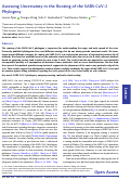 Cover page: Assessing Uncertainty in the Rooting of the SARS-CoV-2 Phylogeny