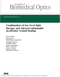 Cover page: Combination of low level light therapy and nitrosyl-cobinamide accelerates wound healing