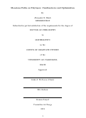 Cover page: Monotone Paths on Polytopes: Combinatorics and Optimization