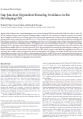 Cover page: Gap Junction-Dependent Homolog Avoidance in the Developing CNS
