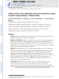 Cover page: Frailty and the Role of Obliterative versus Reconstructive Surgery for Pelvic Organ Prolapse: A National Study.